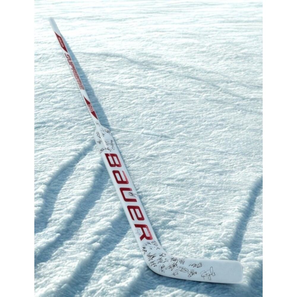 Union College 2013 NCAA Frozen Four Team Signed Bauer Goalie Stick Grosenick